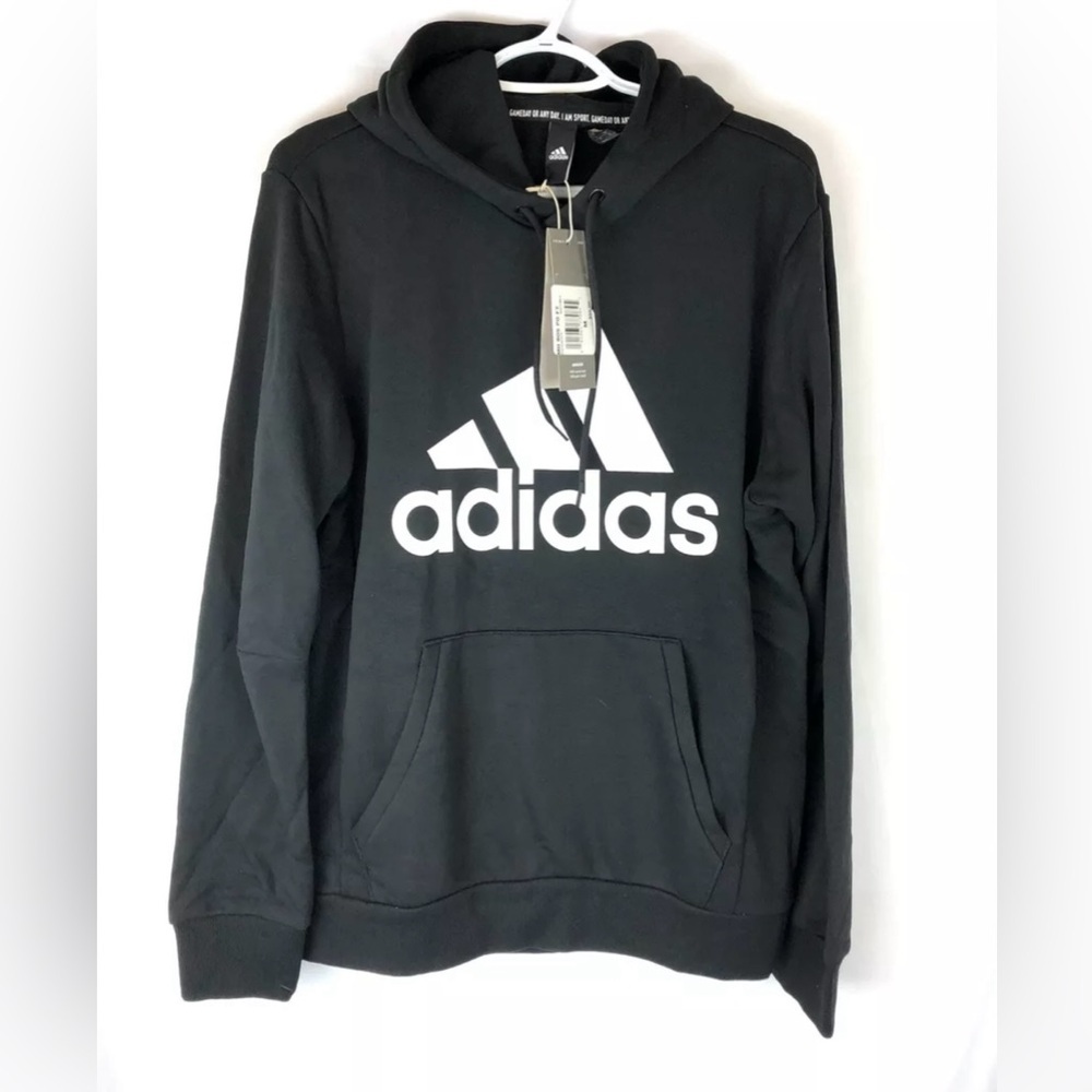 Adidas Men’s Black Pull Over Hoodie, Size M
